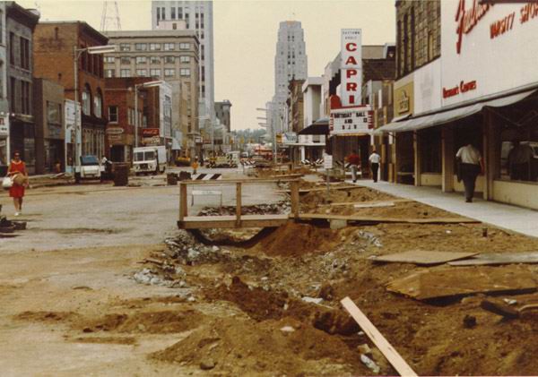 Eastown Capri Theatre - From Willard Library (newer photo)